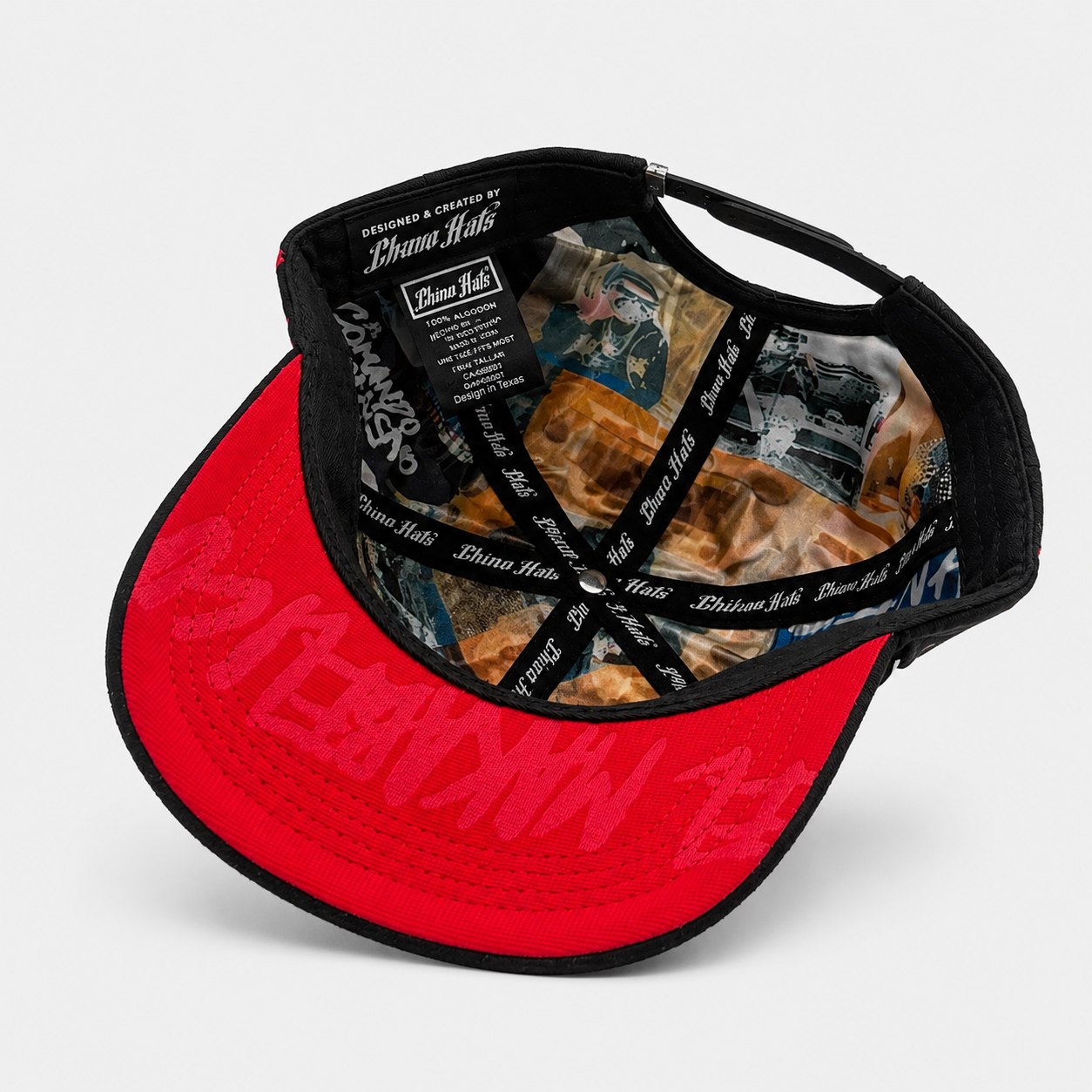 Gorra Fantasma/Diablo negro unidos