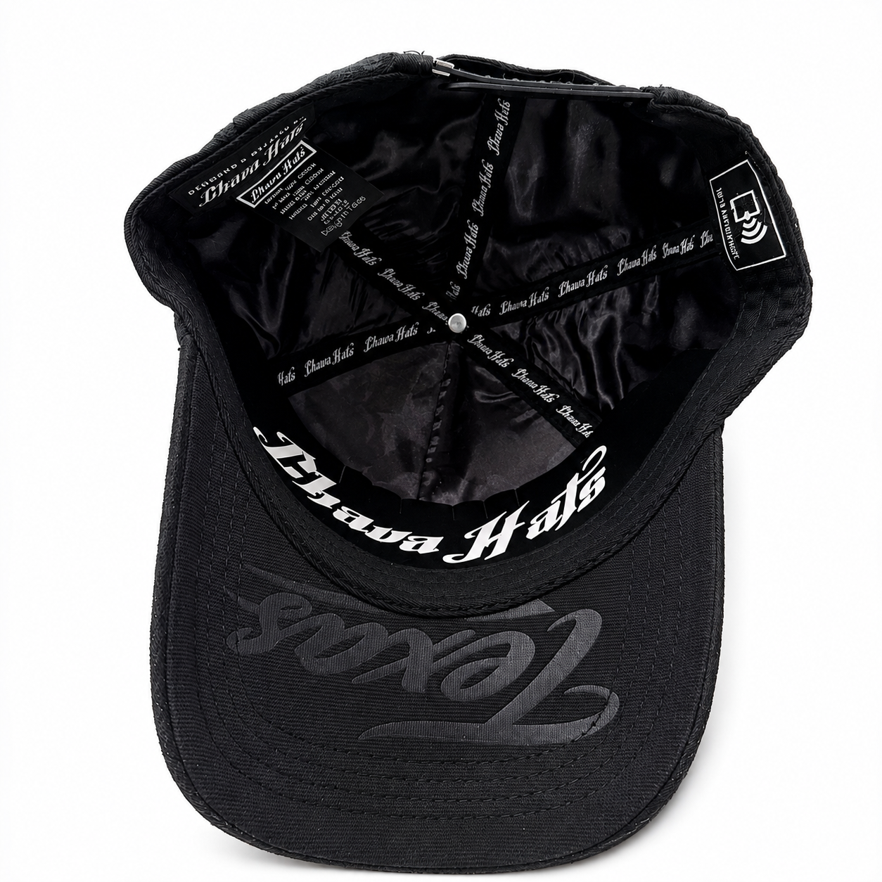 Gorra Texas negra diamantes edición chava hats