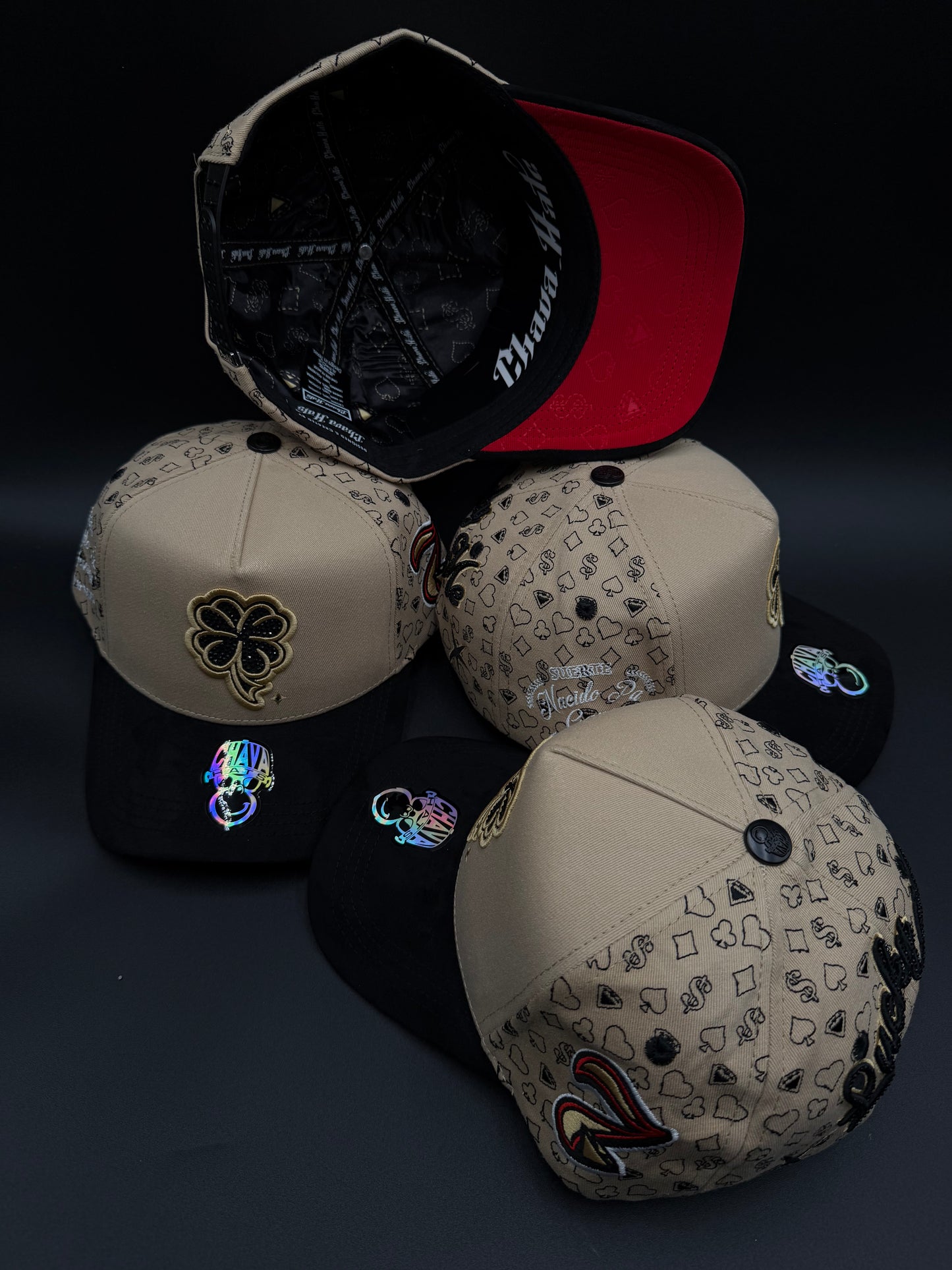Gorra del trébol diamantes chava Hats