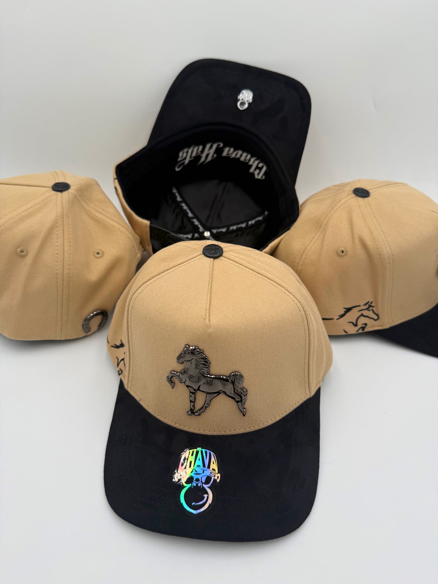 1.1 Caballo placa de metal cap