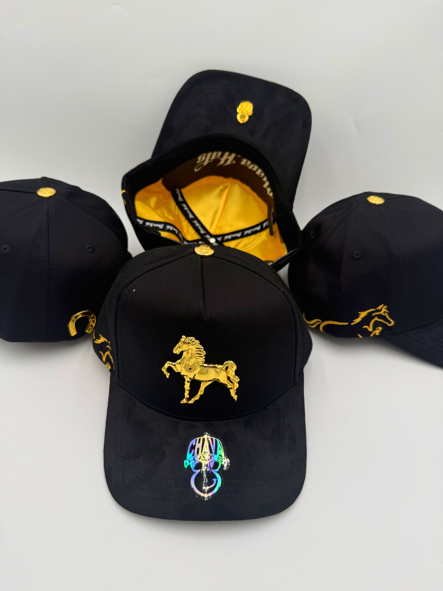 1.1 Caballo placa de metal cap