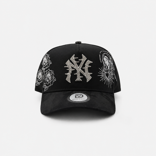 Gorra NY virgen y rosas Droval