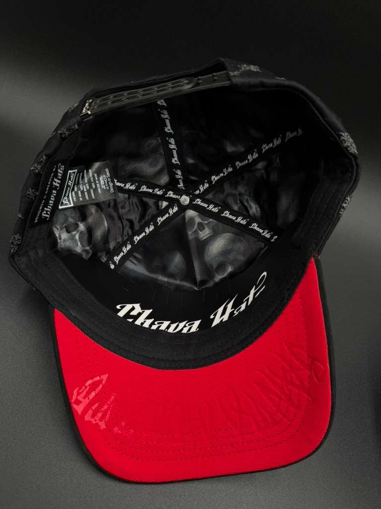 Gorra santa muerte dios me guía ella me cuida chava Hats