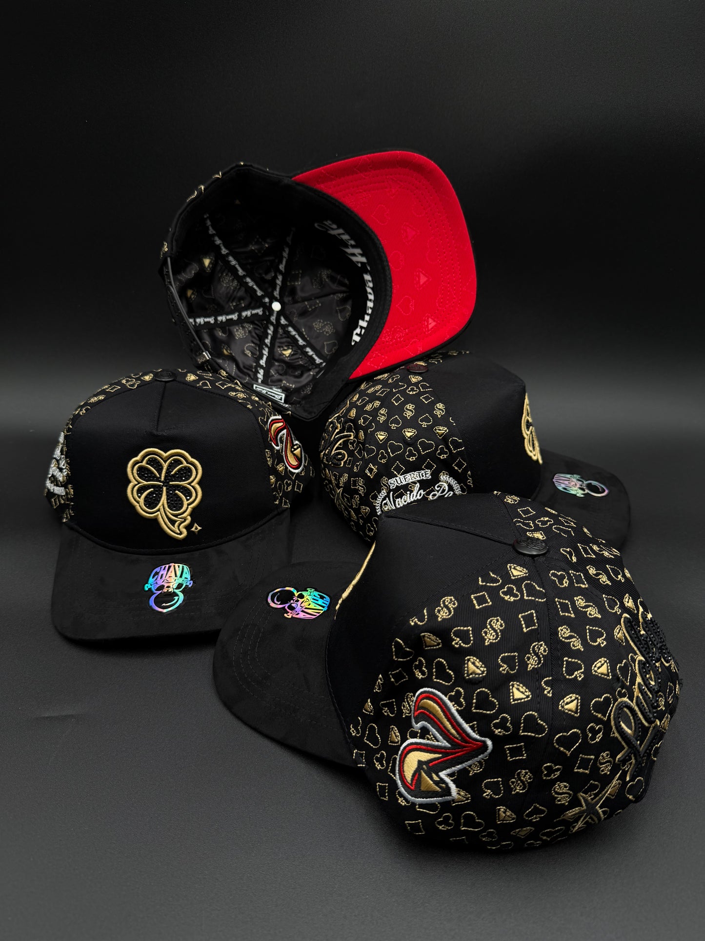 Gorra del trébol diamantes chava Hats