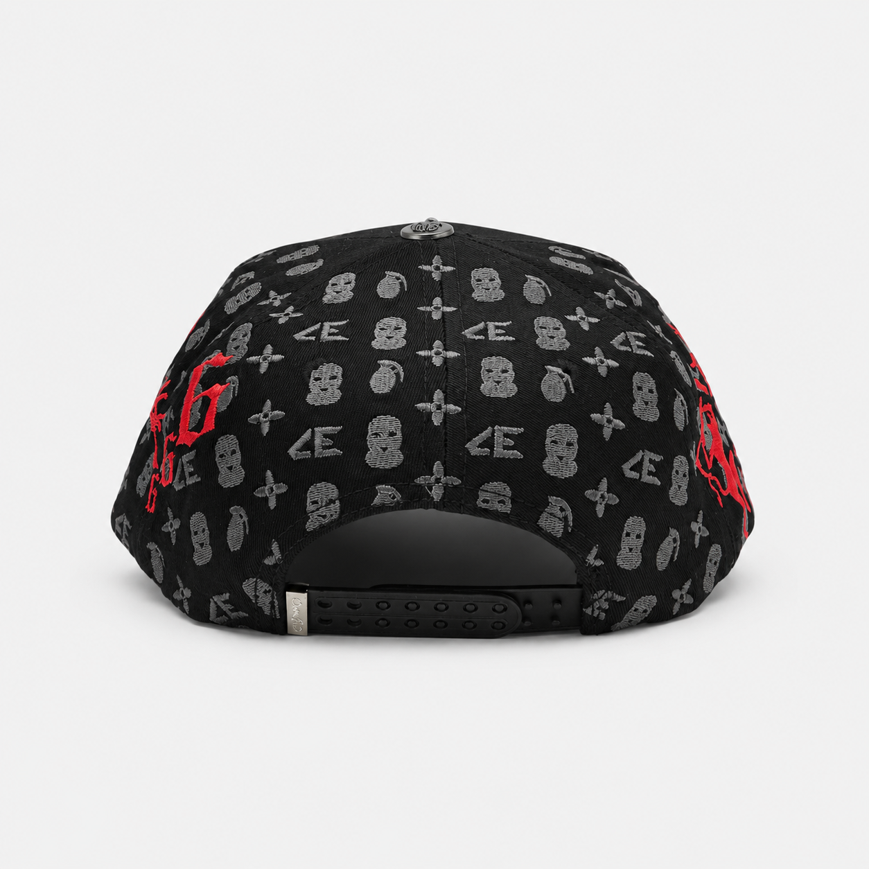 Gorra Fantasma/Diablo negro unidos