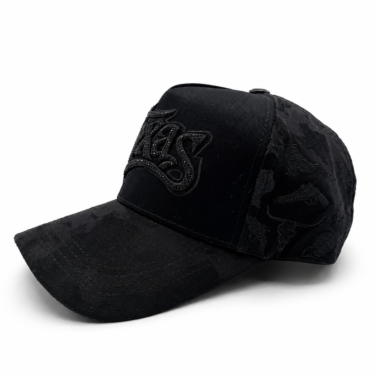 Gorra Texas negra diamantes edición chava hats