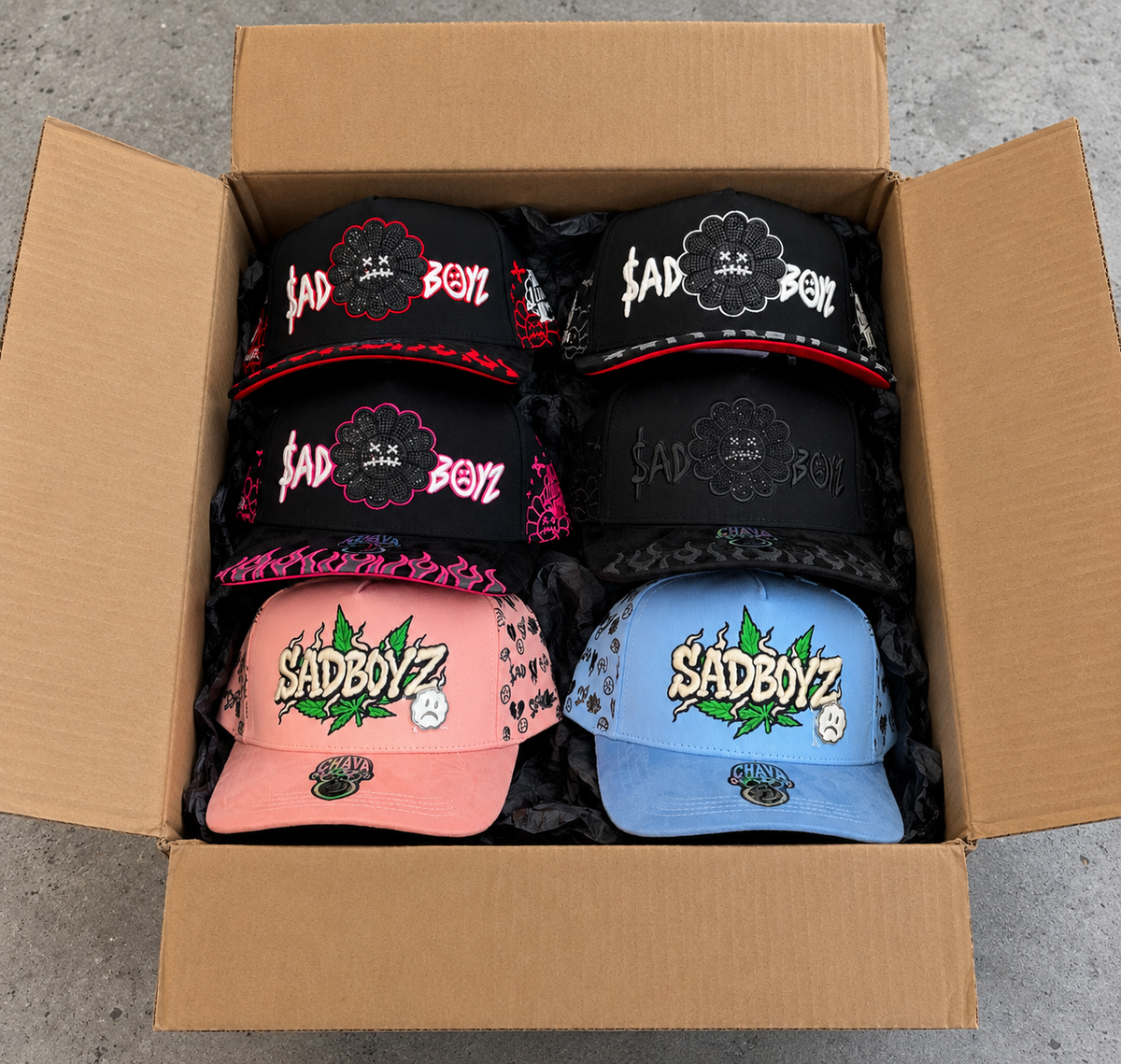 Combo Chava hats 6 gorras