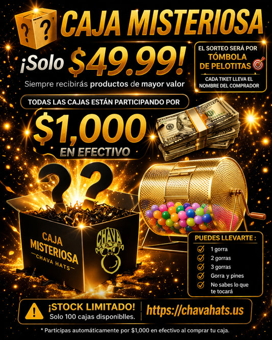 1🔥 CAJA MISTERIOSA CHAVA HATS 🔥 leer descripción 👇 antes de comprar 🙏⚠️be