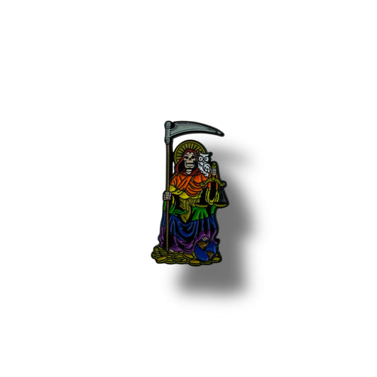 Santa muerte sentada Pin – Color Edition